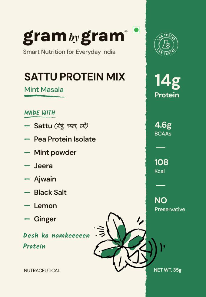 Mint Masala — Sattu Protein Mix · 1kg Pouch