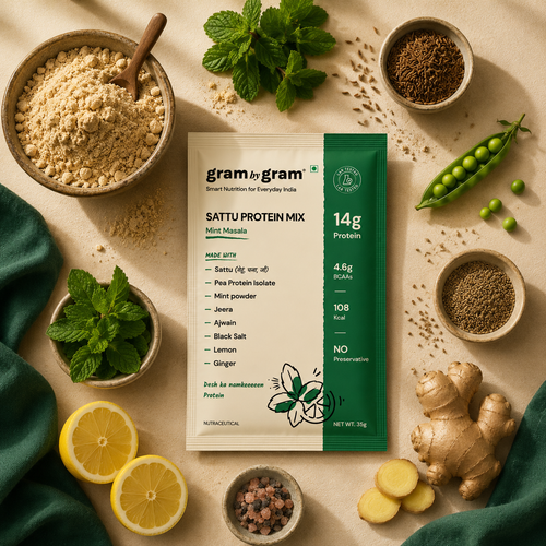 Mint Masala — Sattu Protein Mix · 1kg Pouch
